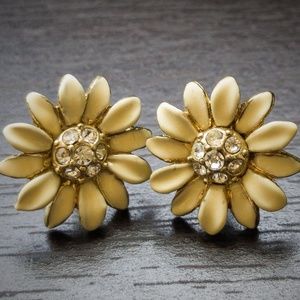 Anthropologie Flower Earrings